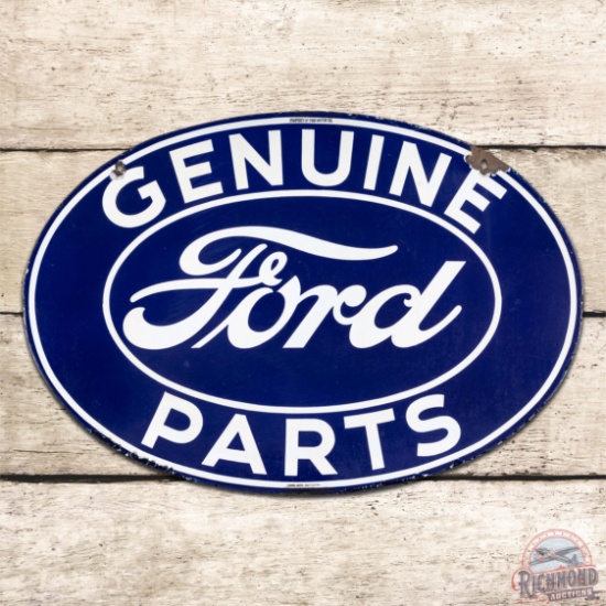 Ford Genuine Parts Double Sided Porcelain Sign