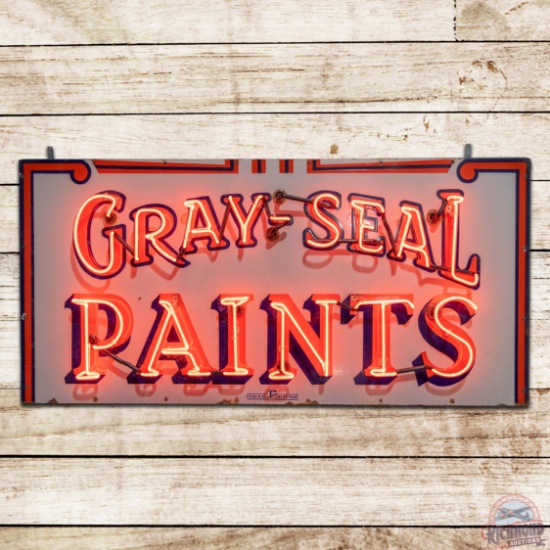 Gray Seal Paints 5' Single Sided Porcelain Neon Sign
