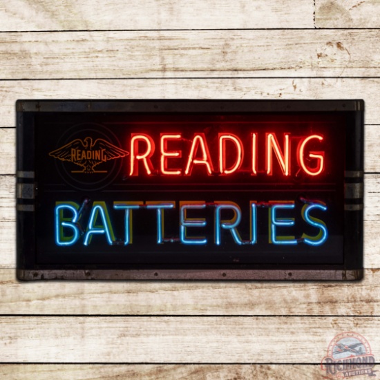 Reading Batteries Neon Advertising Display Sign