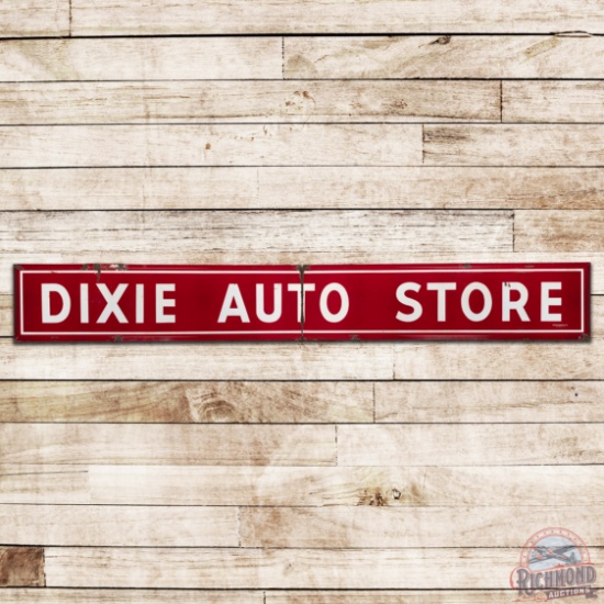 Dixie Auto Store 15' Horizontal Single Sided Porcelain Sign