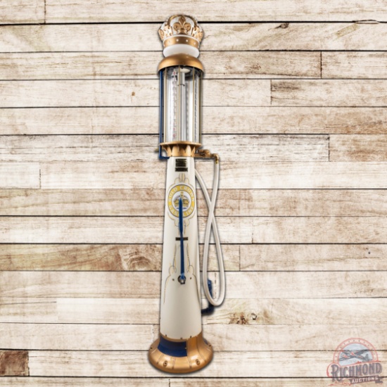 Wayne Model #515 Ten Gallon Visible Gas Pump Restored Gilmore Red Crown Gasoline