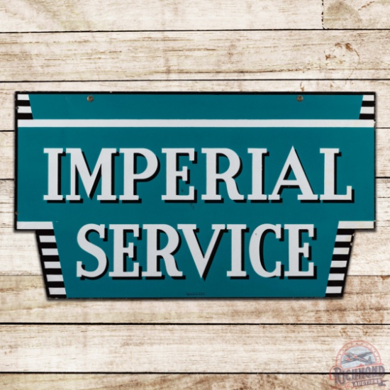 Superb Chrysler Imperial Service 42" Die Cut Double Sided Porcelain Sign