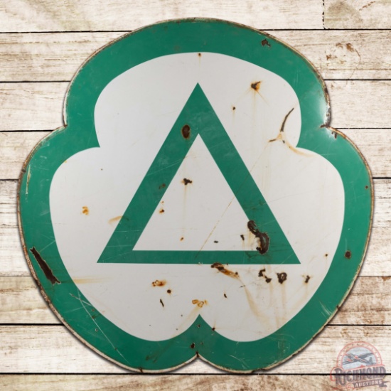 Cities Service Gasoline 6' Double Sided Porcelain ID Sign
