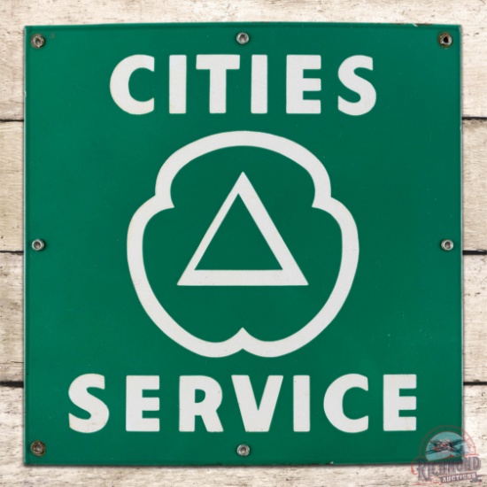 Rare Cities Service 14" Single Sided Porcelain Sign w/ Logo