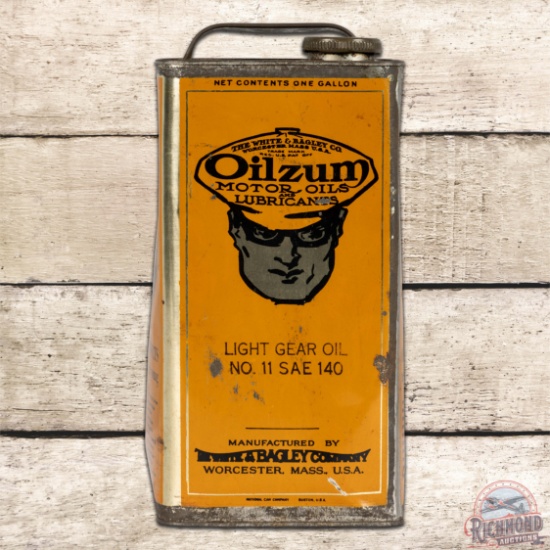 Oilzum Motor Oils & Lubricants One Gallon Full Metal Can