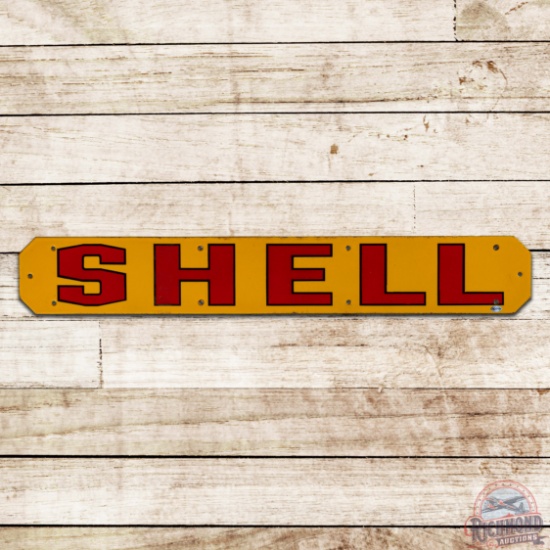 Superb Shell Oil Company Single Sided Porcelain Tanker Sign