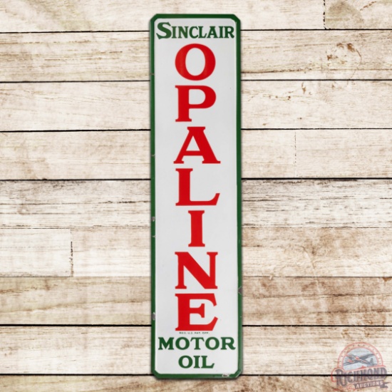 Fantastic Sinclair Opaline Motor Oils Vertical Single Sided Porcelain Sign