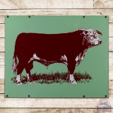 Terrific Texas Hereford Cattle Association Double Sided Porcelain Sign