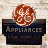 GE General Electric Double Sided Porcelain Neon Logo Sign