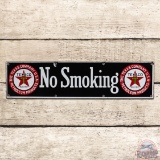Superb Texaco The Texas Company No Smoking Single Sided Porcelain Sign w/ Logos 