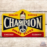 Champion Spark Plugs Dealer Double Sided Tin Flange