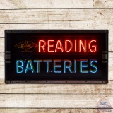 Reading Batteries Neon Advertising Display Sign