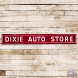 Dixie Auto Store 15' Horizontal Single Sided Porcelain Sign