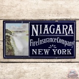 Nice Niagara Fire Insurance Company New York Single Sided Porcelain Sign