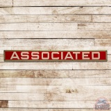Associated Flying A Gasoline Service Station 8' Single Sided Porcelain Strip Sign