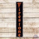 Firestone Tires 6' Vertical Single Sided Porcelain Sign