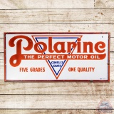Polarine The Perfect Motor Oil 5' Single Sided Porcelain Sign