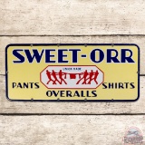 Amazing NOS Sweet-Orr Pants Overalls Shirts Single Sided Porcelain Sign