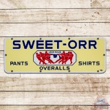 Exceptional Sweet Orr Union Made Pants Shirts Overalls Single Sided Porcelain Logo Sign