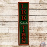Lee Tires of Conshohocken 6' Vertical Single Sided Tin Sign w/ Wooden Frame