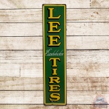 Lee of Conshohocken Tires Vertical 6' Single Sided Porcelain Sign
