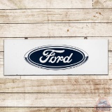 Ford Horizontal Single Sided Porcelain Sign w/ Logo