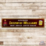 Outstanding Sherwin-Williams Paint Center 12' Single Sided Porcelain Sign w/ Cover the Earth Logo
