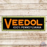 Veedol 100% Pennsylvania Motor Oil Horizontal Single Sided Porcelain Sign