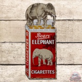 Bears Elephant Cigarettes Die Cut Double Sided Porcelain Sign