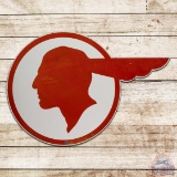 Pontiac Automobiles Die Cut Double Sided Porcelain Sign 