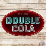 Drink Double Cola Emb. Single Sided Tin Neon Sign