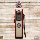 Rare American Deluxe Model #710 Computing Gas Pump Restored Illinois Farm Supply