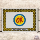 Chevrolet OK Participating Dealer Double Sided Tin Flange Sign w/ Logo