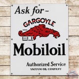 Exceptional Ask for Gargoyle Mobiloil Authorized Service Single Sided Porcelain Sign