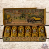 Whiz Stop Leak Radiator Compound Advertising Display Box w/ 6 Original Cans