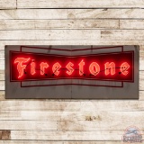 Firestone 10' Single Sided Porcelain Neon Sign