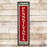 Terrific Sinclair Pennsylvania Motor Oil Vertical 5' Single Sided Porcelain Sign