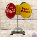 Excellent Coca-Cola Vending Machine Spinner Sign w/ Buttons