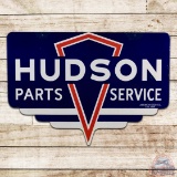 Hudson Parts Service Die Cut Double Sided Porcelain Sign