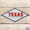 Superb Texas Gas Corporation Gasoline Single Sided Porcelain Pump Plate Sign