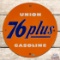 Union 76 Plus Gasoline Single Sided Porcelain Pump Plate Sign