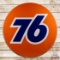 Union 76 Gasoline 6' Double Sided Porcelain ID Sign