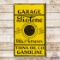 Rare Tiolene Oils and Greases Garage Tiona Oil Co. Gasoline Double Sided Porcelain Flange Sign