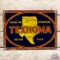 Rare Texhoma Gasoline Kerosene Motor Oils Single Sided Porcelain Sign