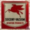 Mobil Socony-Vacuum Aviation Products 6' Single Sided Porcelain Sign w/ Pegasus