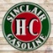 1958 Sinclair H-C Gasoline 6' Double Sided Porcelain ID Sign