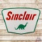 Superb Sinclair Gasoline Service Station 5' Double Sided Porcelain Sign w/ Dino