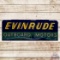 Impressive Evinrude Outboard Motors Single Sided Porcelain Neon Sign w/ Boat