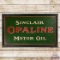 Early Sinclair Opaline Motor Oil Single Sided Tin Sign