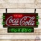 Fantastic Drink Coca-Cola Double Sided Porcelain Neon Sign w/ 